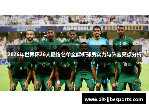 2026年世界杯26人最终名单全解析球员实力与阵容亮点分析